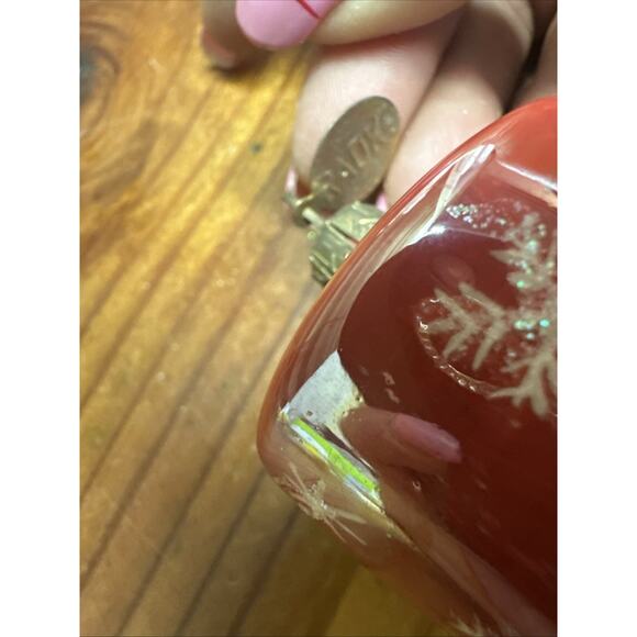 Christopher Radko Snowman Dangling Hat Glass Ornament Hand Painted Christmas - Picture 4 of 4